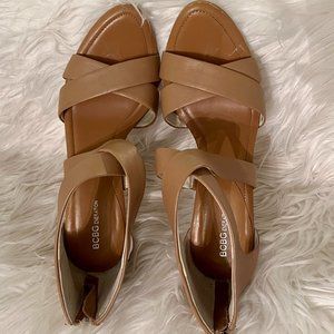 BCBGeneration Shoes | BCBGGeneration Cognac Heels | Color: Tan | Size: 7.5